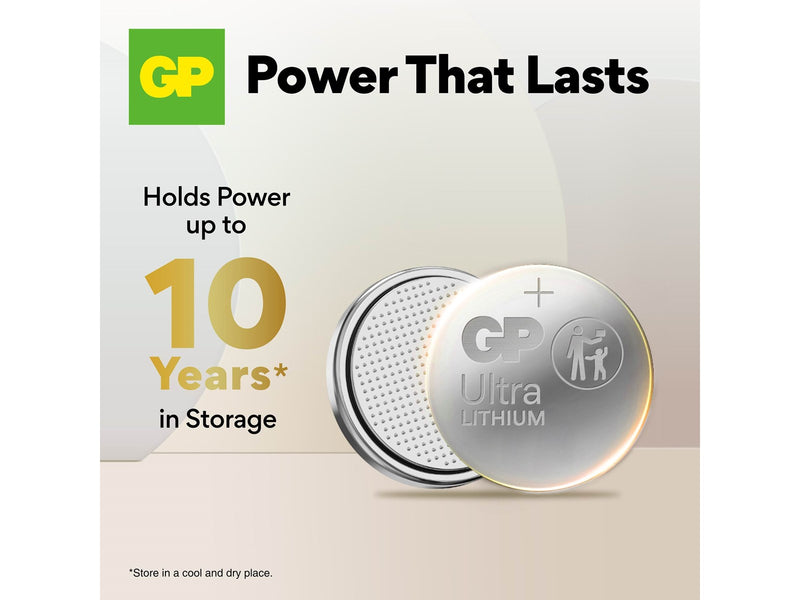 GP Ultra Lithium coin cell CR2032, 8-pack