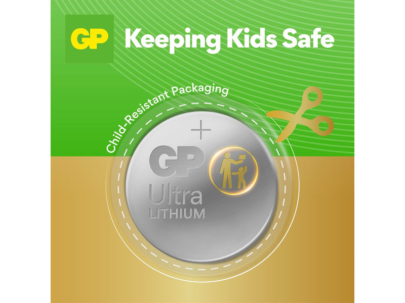 GP Ultra Lithium coin cell CR2032, 8-pack