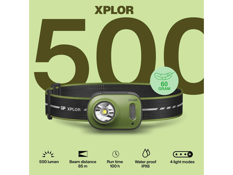 GP Xplor headlamp PHR17 500 lm