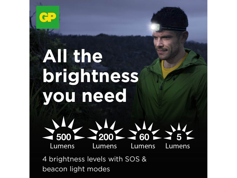 GP Xplor headlamp PHR17 500 lm
