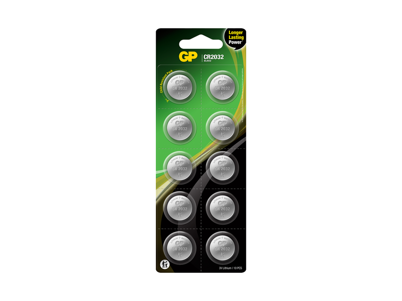 GP battery - 10 × CR2032 - Li