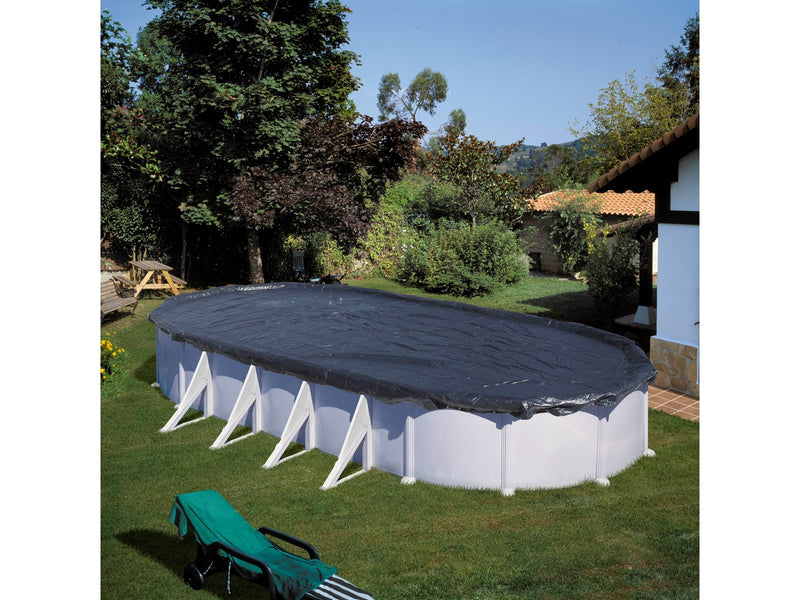 GRE Pool Cover Winter for Oval Pool Size 500 x 300 cm