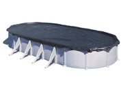 GRE Pool Cover Winter for Oval Pool Size 610 x 375 cm