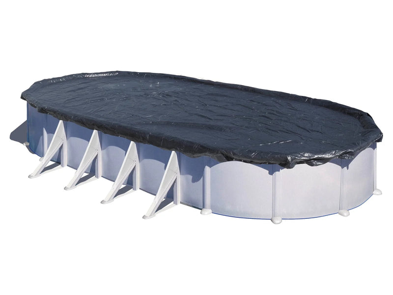 GRE Pool Cover Winter for Oval Pool Size 610 x 375 cm