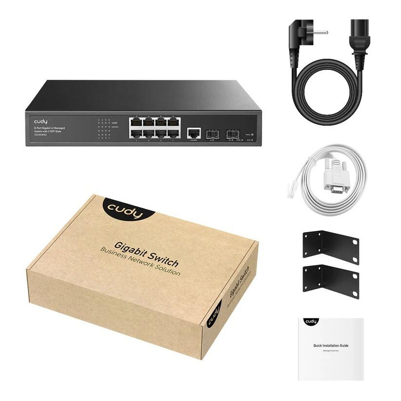 cudy GSwitch 8+2P GS2008S2 M SFP