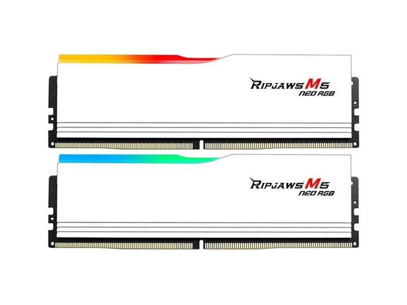 G.Skill Ripjaws M5 Neo RGB DDR5-6000 - 32GB - CL36 - Dual Channel (2 pcs) - AMD EXPO - Weiß mit RGB