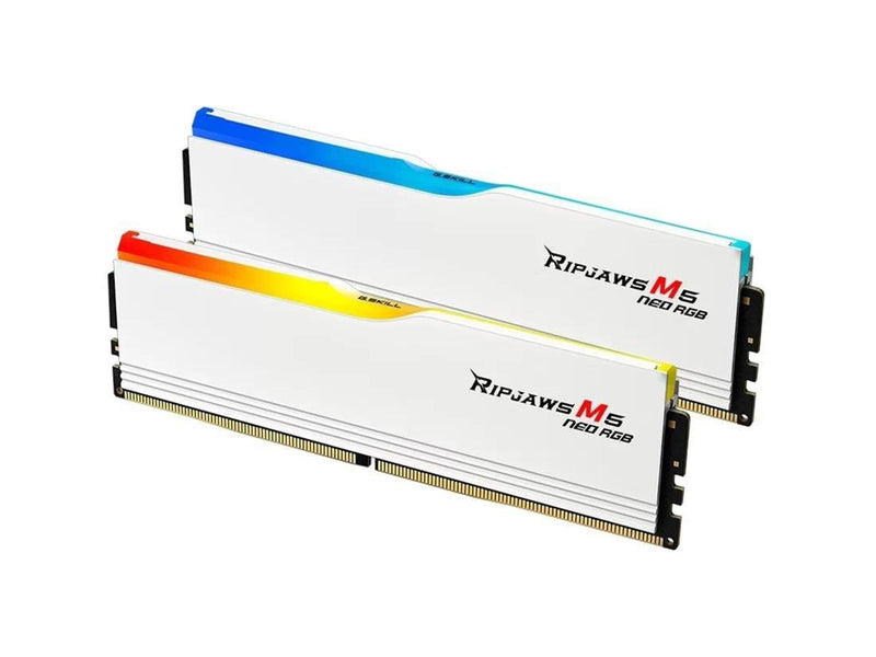 G.Skill Ripjaws M5 Neo RGB DDR5-6000 - 32GB - CL36 - Dual Channel (2 pcs) - AMD EXPO - Weiß mit RGB
