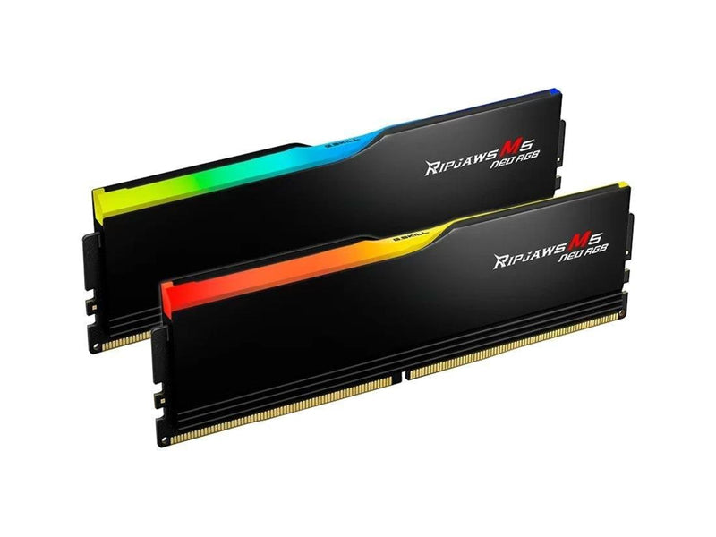 G.Skill Ripjaws M5 Neo RGB DDR5-6000 - 64GB - CL32 - Dual Channel (2 pcs) - AMD EXPO - Schwarz mit RGB