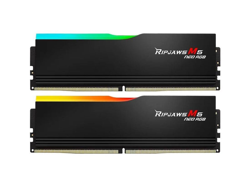 G.Skill Ripjaws M5 Neo RGB DDR5-6000 - 64GB - CL32 - Dual Channel (2 pcs) - AMD EXPO - Schwarz mit RGB