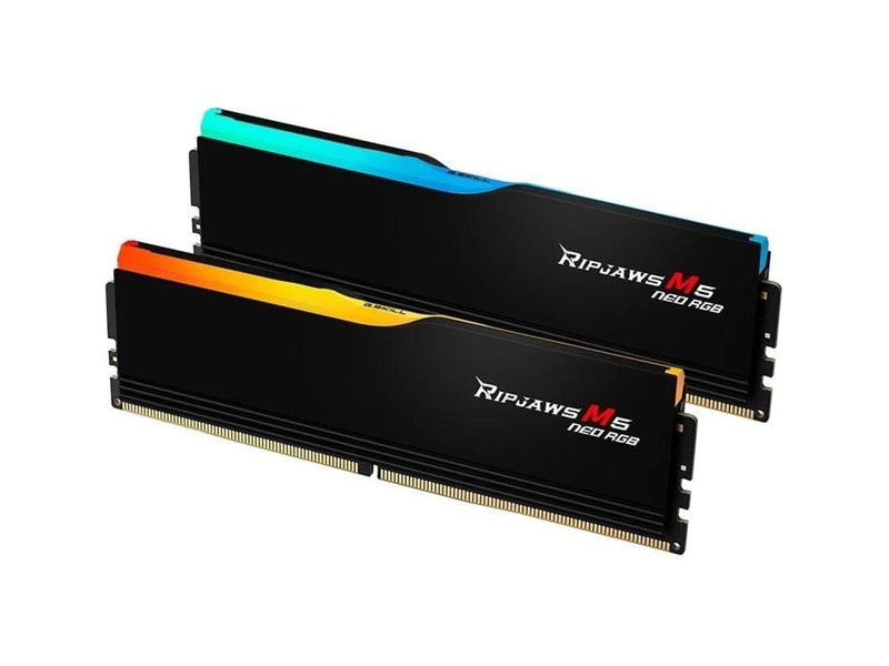 G.Skill Ripjaws M5 Neo RGB DDR5-6000 - 64GB - CL36 - Dual Channel (2 pcs) - AMD EXPO - Schwarz mit RGB