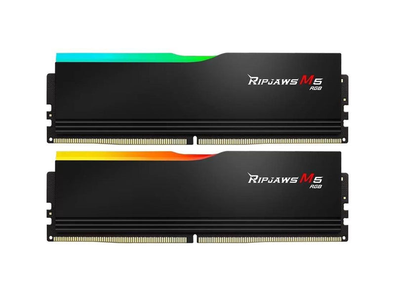 G.Skill Ripjaws M5 RGB DDR5-5200 - 64GB - CL40 - Dual Channel (2 pcs) - Intel XMP - Schwarz mit RGB