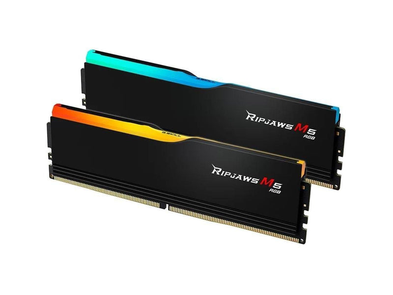 G.Skill Ripjaws M5 RGB DDR5-5200 - 64GB - CL40 - Dual Channel (2 pcs) - Intel XMP - Schwarz mit RGB