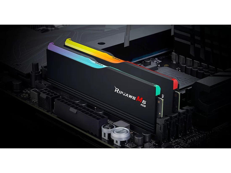 G.Skill Ripjaws M5 RGB DDR5-5200 - 64GB - CL40 - Dual Channel (2 pcs) - Intel XMP - Schwarz mit RGB