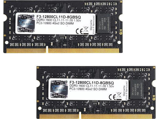 G.Skill Standard SO DDR3-1600 DC - 8GB