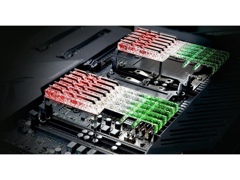 G.Skill Trident Z Royal DDR4-3600 - 64GB - CL16 - Quad Channel (4 pcs) - Intel XMP - Silber mit RGB