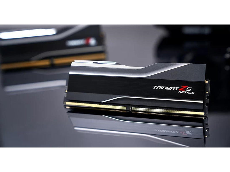 G.Skill Trident Z5 Neo RGB DDR5-6000 - 32GB - CL26 - Dual Channel (2 pcs) - AMD EXPO & Intel XMP - Schwarz mit RGB