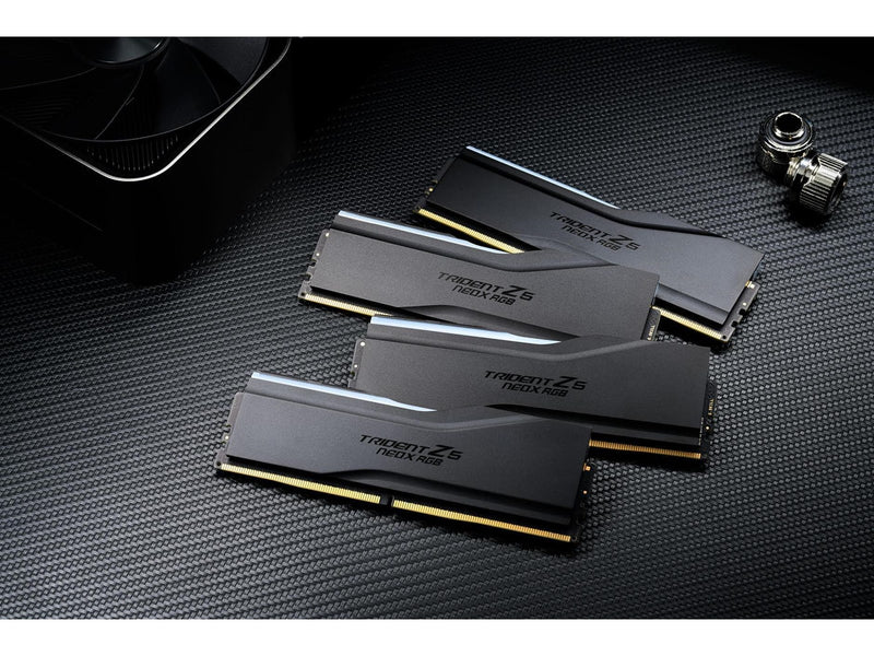 G.Skill Trident Z5 NeoX RGB DDR5-6000 - 32GB - CL26 - Dual Channel (2 pcs) - AMD EXPO ULL - Schwarz