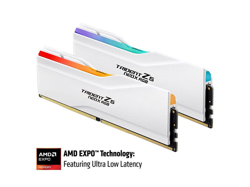 G.Skill Trident Z5 NeoX RGB DDR5-6000 - 32GB - CL30 - Dual Channel (2 pcs) - AMD EXPO ULL - Schwarz