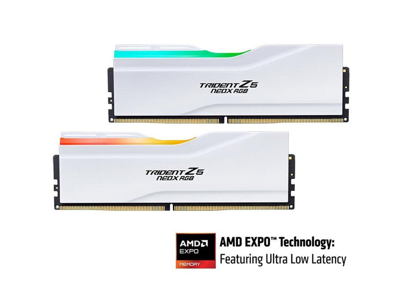 G.Skill Trident Z5 NeoX RGB DDR5-6000 - 32GB - CL30 - Dual Channel (2 pcs) - AMD EXPO ULL - Schwarz