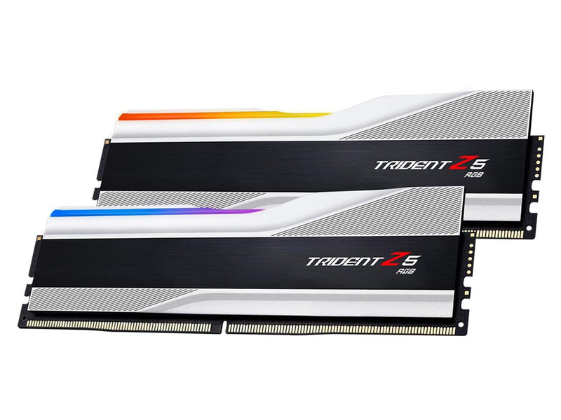 G.Skill Trident Z5 RGB DDR5-6400 - 32GB - CL32 - Dual Channel (2 pcs) - Intel XMP - Silber mit RGB