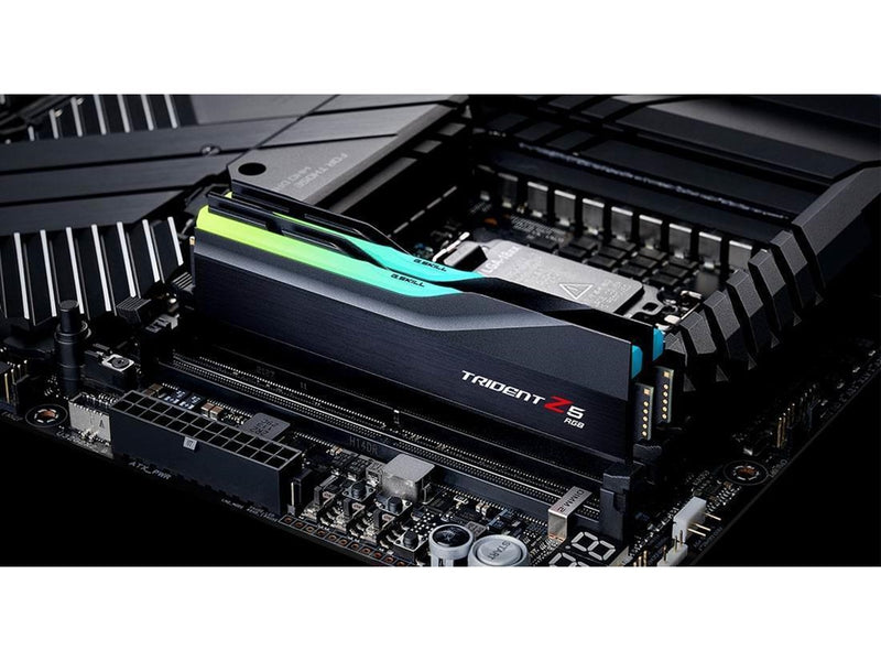 G.Skill Trident Z5 RGB DDR5-7200 - 32GB - CL34 - Dual Channel (2 pcs) - Intel XMP - Schwarz mit RGB
