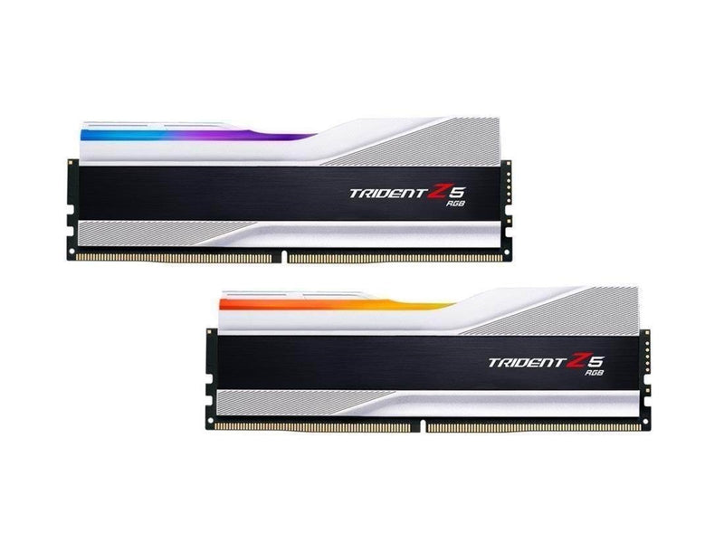 G.Skill Trident Z5 RGB DDR5-7600 - 32GB - CL36 - Dual Channel (2 pcs) - Intel XMP - Silber mit RGB