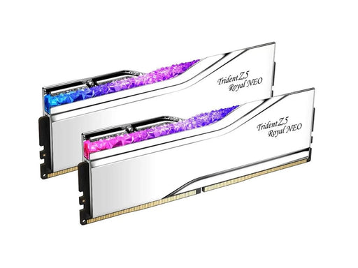 G.Skill Trident Z5 Royal Neo RGB DDR5-6000 - 32GB - CL28 - Dual Channel (2 pcs) - AMD EXPO - Silber mit RGB