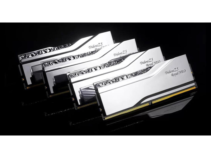 G.Skill Trident Z5 Royal Neo RGB DDR5-6000 - 96GB - CL30 - Dual Channel (2 pcs) - AMD EXPO - Silber mit RGB