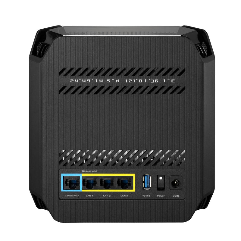 ASUS ROG Rapture GT6 AX10000 1er Pack Tri-Band Gaming Mesh WiFi System kombinierbarer Router (Tethering als 4G und 5G Ro