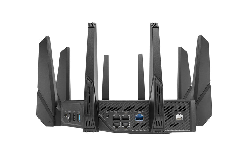 ROG Rapture GT-AX11000 Pro Tri-Band WLAN Gaming kombinierbarer Router (Tethering als 4G und 5G Router-Ersatz, WiFi 6, 2,