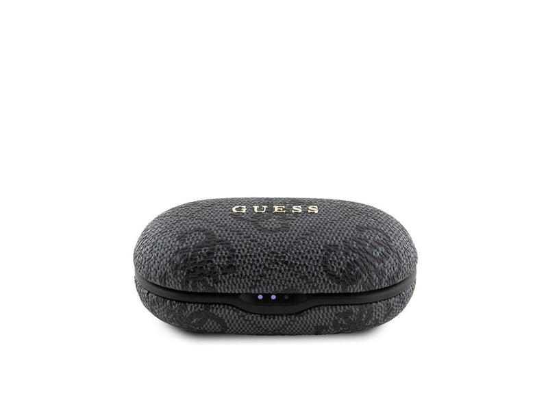 GUESS 4G Metal TWS Headphones with ENC Charging Station - Black