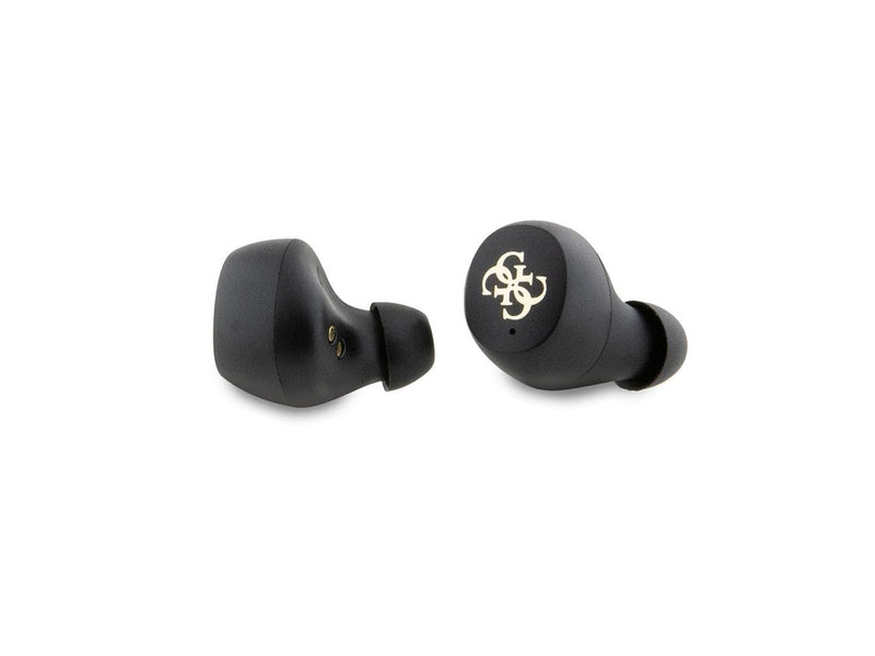 GUESS 4G Metal TWS Headphones with ENC Charging Station - Black