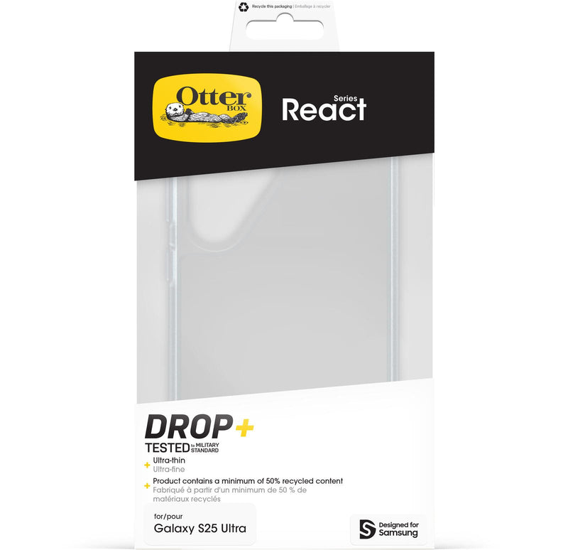 OtterBox React Schutzhülle für Samsung Galaxy S25 Ultra clear