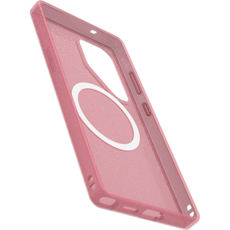 OtterBox Symmetry Clear Magnets Schutzhülle für Samsung Galaxy S25 Ultra Thimbleberry - pink
