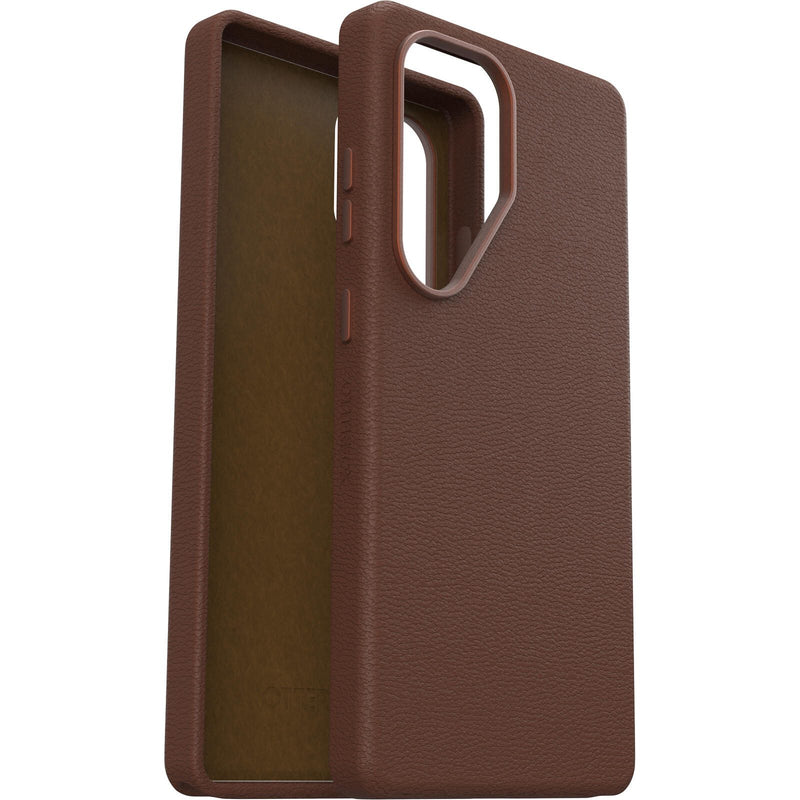 OtterBox Symmetry Cactus Leather Schutzhülle für Samsung Galaxy S25 Ultra Rich Adove - brown