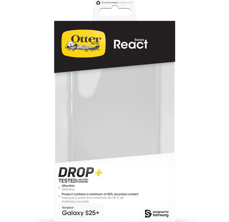 OtterBox React Schutzhülle für Samsung Galaxy S25+ clear