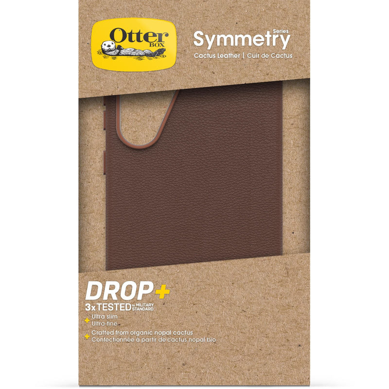OtterBox Symmetry Cactus Leather Schutzhülle für Samsung Galaxy S25+ Rich Adove - brown