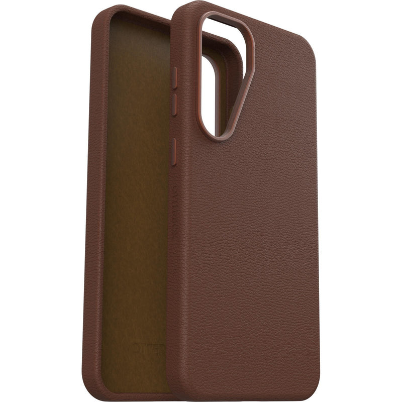OtterBox Symmetry Cactus Leather Schutzhülle für Samsung Galaxy S25+ Rich Adove - brown
