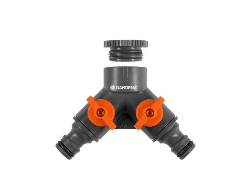 Gardena Twin-Tap Connector 26,5 mm (G 3/4") / 21 mm (G 1/2")