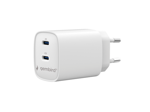 Gembird 2-port 45 W USB fast charger