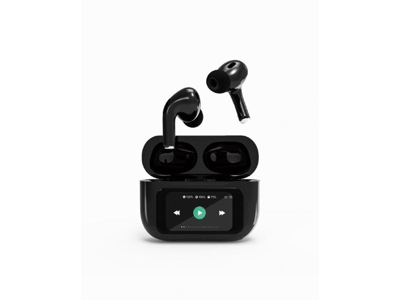 Gembird BT TWS in-ears with LCD display and ANC - Schwarz