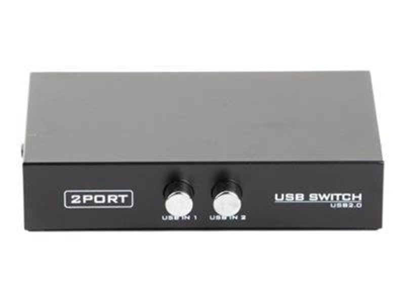 Gembird DSU-21 - USB peripheral sharing switch - 2 ports USB-Hubs - 2