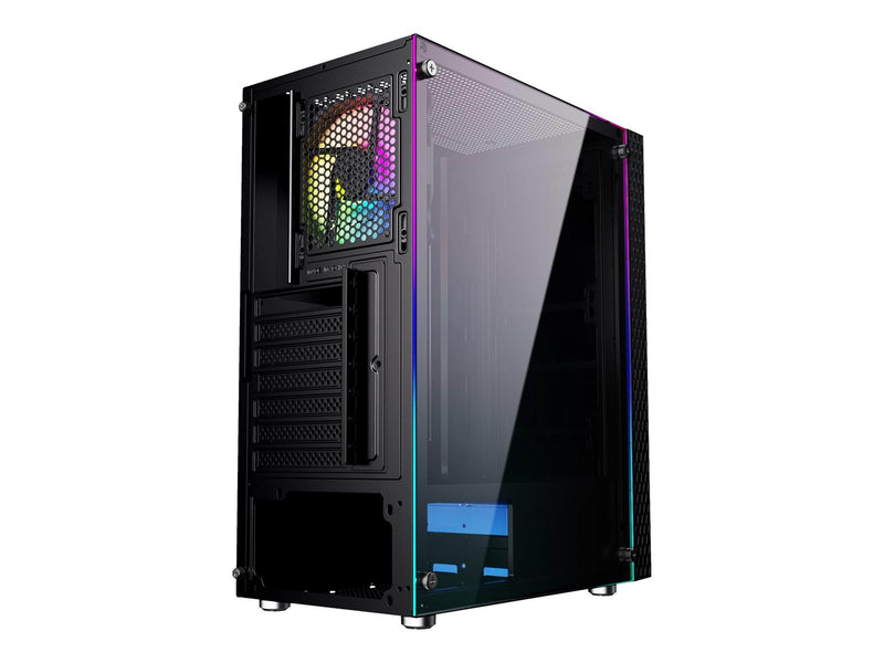 Gembird Fornax 2500 - mid tower - ATX - Gehäuse - Tower - Schwarz