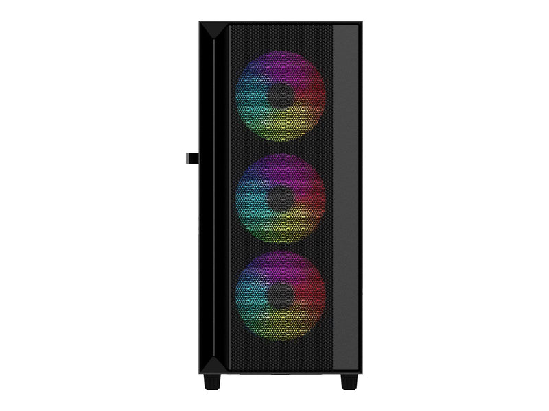 Gembird Fornax 4000 - mid tower - ATX - Gehäuse - Tower - Schwarz
