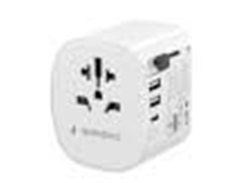 Gembird Grounded universal travel power adapter - 15W