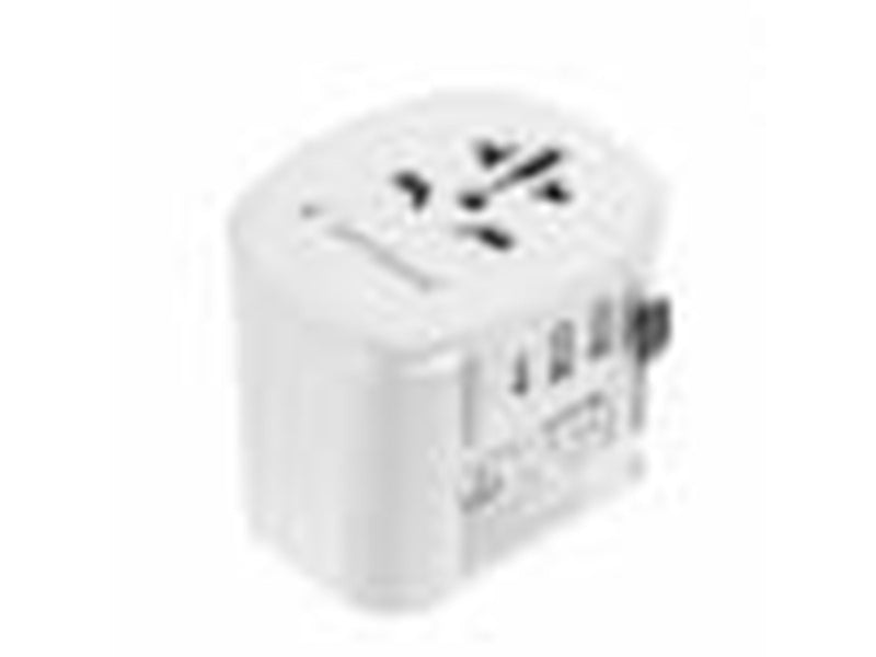 Gembird Grounded universal travel power adapter - 15W
