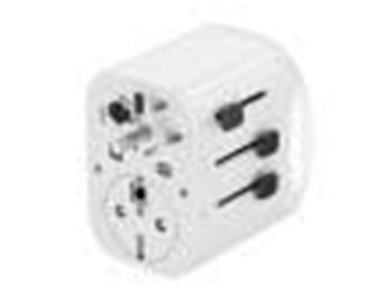 Gembird Grounded universal travel power adapter - 15W