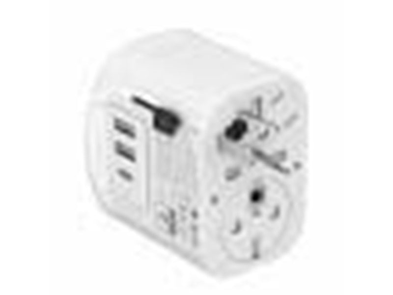 Gembird Grounded universal travel power adapter - 15W