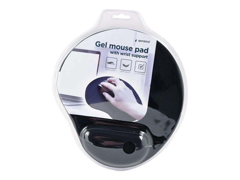 Gembird MP-GEL-BLACK - mouse pad with wrist pillow