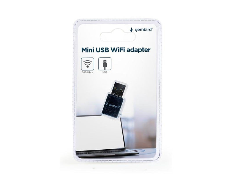 Gembird Mini USB WiFi adapter - WiFi 4 / 300 Mbps